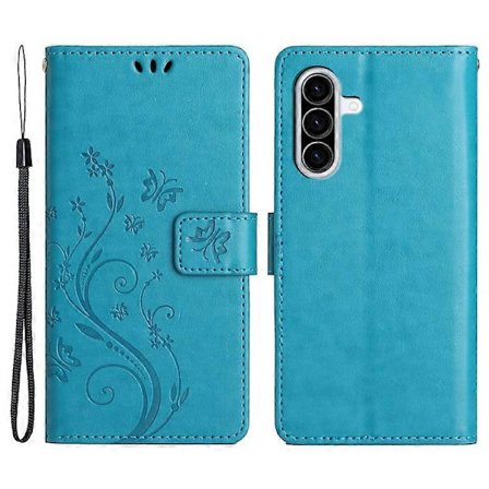 Kompatibel med Samsung Galaxy A26 5G Etui PU Læder Telefon Wallet Cover med Rem [DB]