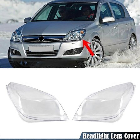 Bil Frontlykt Linse Deksel Hode Lys Lampeskjerm Frontlys Skall for Opel Astra H 2004-2009