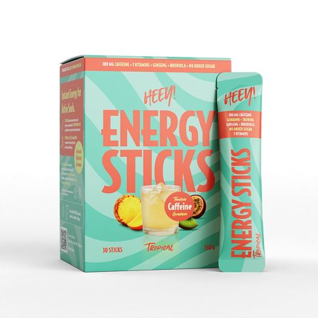 Heey! Energy Sticks Tropical 30 stk, Sport & Velvære, Protein & Energi, Energidrikke