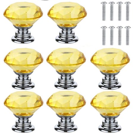 ING 8 runda skåpshandtag - 30 mm diameter - skåpshandtag - möbelhandtag - (blå)