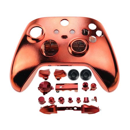 Full Housing Shell Plating Case cover painikkeella Xbox Series X/S -ohjaimelle