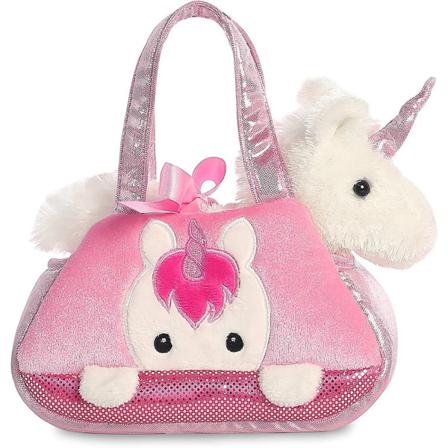 Fancy Pal Peek-a-boo Unicorn Axelväska För Barn, 20 Cm, Rosa