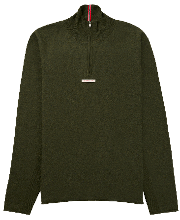 Amundsen Boiled Half Zip Mens Earth