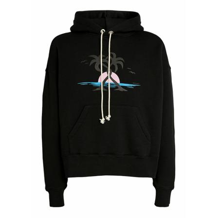 Palm Angels Hoody - Black, S , Zwart , Heren , Maat: M Hoodies & sweatvesten