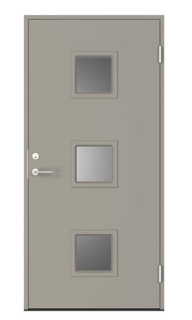 Swedoor C7030 Ytterdörr ljusgrå (S 3502-Y) 988x2080 mm, Dörrar