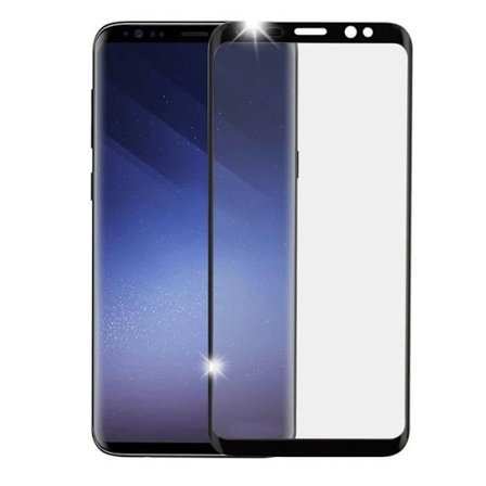 Skyddsfilm Fulltäckande skärmskydd i härdat glas för Samsung Galaxy S9 Plus S9+, svart