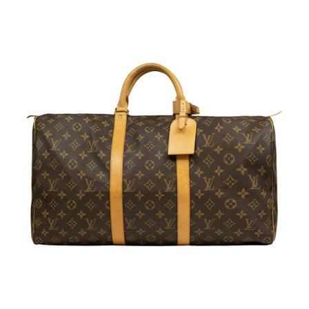 Louis Vuitton Vintage Pre-owned Keepall Vintage 50 Tas , Bruin , Dames , Maat: ONE Size Vintage Tassen