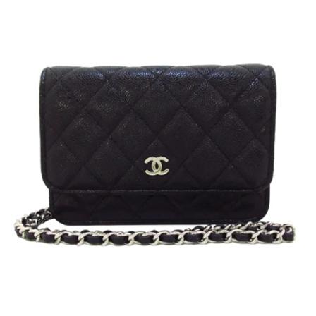 Chanel Vintage, Pre-owned Leather chanel-bags Zwart, Dames, Maat:ONE Size