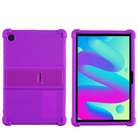 Silikonfodral med Ställ för TCL TKEE MAX 10.1, Slitstarkt Skyddsfodral