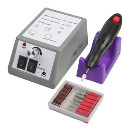 20.000 omdrejninger pr. minut neglepolermaskine til neglepolering, udskæring og eksfoliering med høj hastighed og stabilitet 12 slibe-/