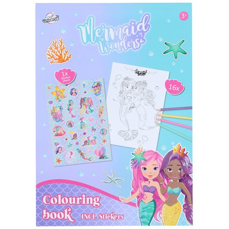 A4 Merenneito värityskirja