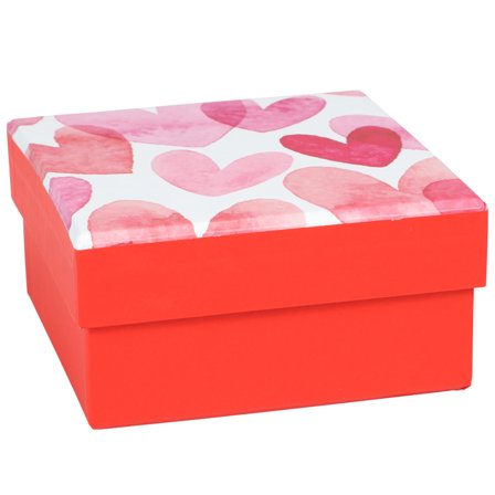 Presentask Hjärtan 10x10x5 cm