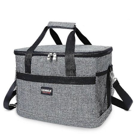 20 Litran Kylmälaukku, Suuri Taitettava Jäähytyskori, Lämpölaukku, Pikniklaukku Kouluun, Työhön, Urheiluun (FMY)