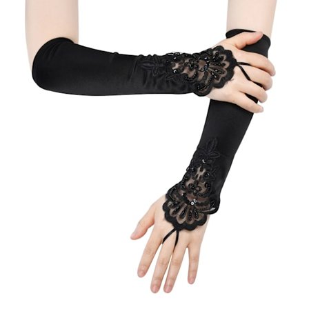 20-tal Kläder Accessoarer Set Damhandskar Arm Ärmar svart