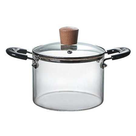 1,2L Soppa Gryta Hälsopotta Kök Eldfast Explosionssäker Transparent Gryta