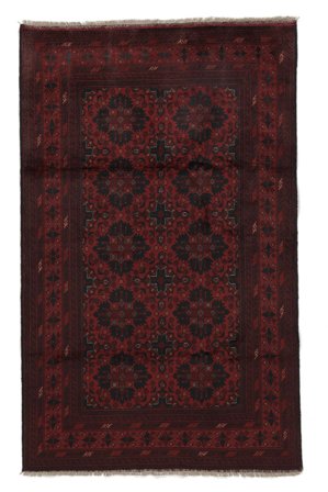 Afghan Khal Mohammadi Teppe Orientalsk Svart (Ull, Afghanistan)