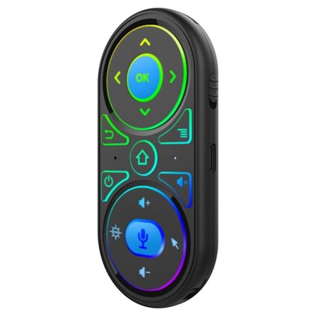 för Smart Voice Remote Control 2.4G trådlös Air Mouse Röstkontroller IR Learning Air Remote Tangentbordsmus
