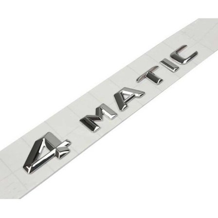 Sølv bil logo - original størrelse - til 4matic klistermærke