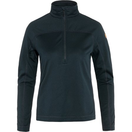 Fjällräven Abisko Lite Fleece Half Zip S - female - Dark Navy - Fleece