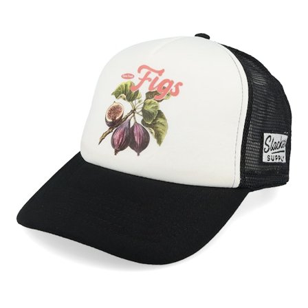 Slacker Supply - Schwarz trucker Cap - Farm Fresh Figs Foam Black/White Vintage Trucker @ Hatstore