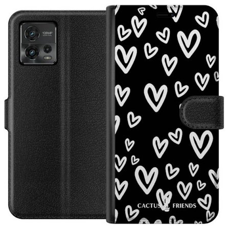 Yhteensopiva Lompakkokotelo Motorola Motorola Moto G72 Cactus and Friends - Handdrawn Love Chaos