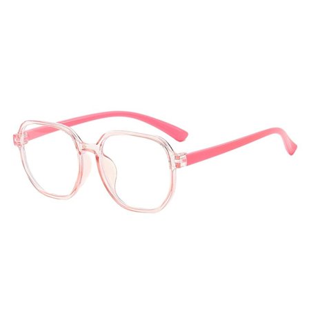 Barn Anti-Blue Light Glasögon Runda Glasögon ROSA