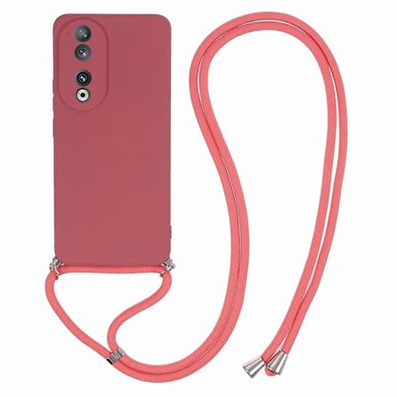 TPU Fiber Indvendig Beskyttelsescover Telefoncover Kompatibelt med Honor 90, med snor