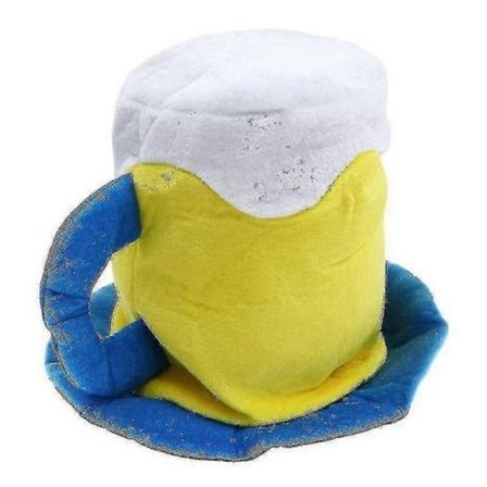 Karneval Ølglass Form Hatt Dekorativ Lue Plysj Ølkrus Hatt Hode Dekorativt Tilbehør For Fest Scene