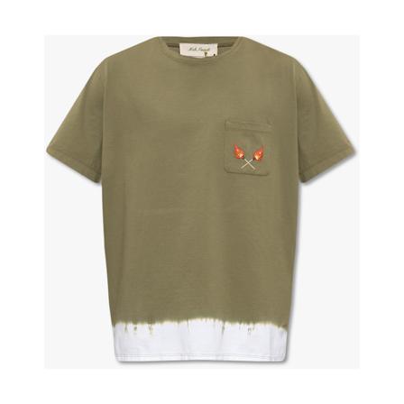 Nick Fouquet Embroidered T-shirt , Groen , Heren , Maat: L