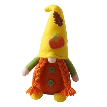 Höst Gnome Pumpa Solros Svenska Nisse Tomte Elf Dvärg Plysch Prydnader För Jul Höst Tha