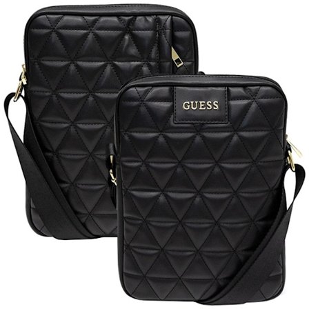 Guess GUTB10QLBK 10 svart/svart vattert nettbrettetui