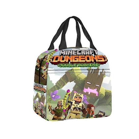 Minecraft Madkasse til Børn Skole Madbeholder Isoleret Madbærer 20ml Multi-Farvet