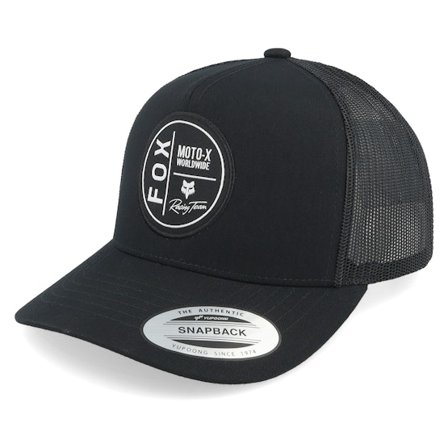 Fox - Musta trucker Lippis - Worldwide Black A-Frame Trucker @ Hatstore