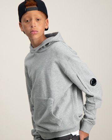 C.P. Company SWEATSHIRT W/HOOD Szary Bluzy z kapturem Chłopiec - Kids Brand Store