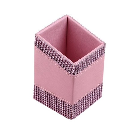 Sminkekostholder i tre, etui, kosmetiske verktøy, oppbevaringsstativ, sminkepennholder, skrivebordsoppbevaringsboks for kosmetikk, kosmetiske verktøy~