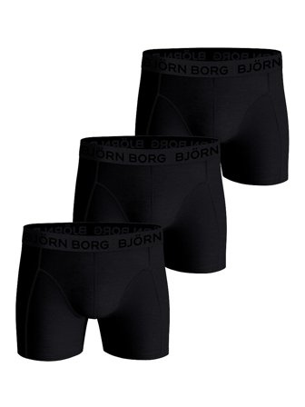 Björn Borg Cotton Stretch Boxer 3-Pak Sort L, Tøj & Bolig, Herreundertøj, Briefs