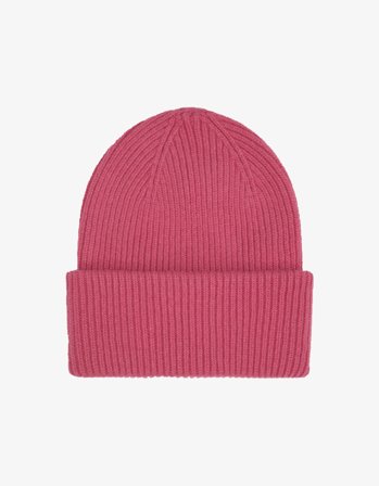 Merino Wool Hat - Raspberry Pink - One Size