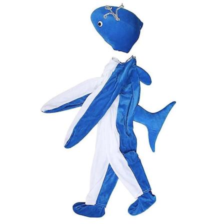Kle deg ut som en babyhval - Hvalkostyme for barn - Morsomme festkostymer - Flott Halloween-kostyme for barn - Perfekt blue 150