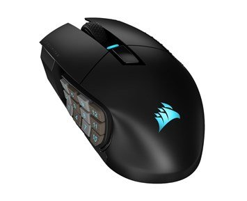Corsair-Scimitar Elite RGB Wireless Black-Trådløs MMO-mus med 16 knapper og lang batteritid-Gaming Accessories-Trådløse gamingmus