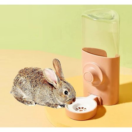Kanin Vandflaske, 600ml Hængende Automatisk Vanddispenser Ved Tyngdekraft Til Kanin Chinchilla Marsvin Fræser
