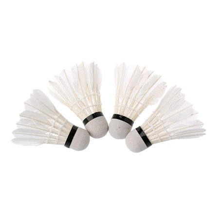 4 st mörka natt färgglada LED badmintonfjäderbollar belysning fjäder