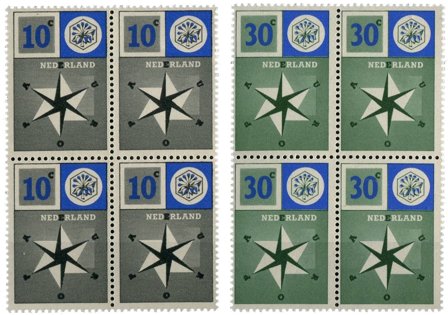 Holland 1957 - NVPH 700-701 - 4-blokke - Postfrisk