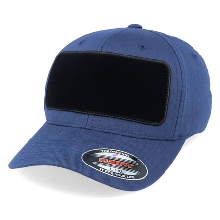Hatstore - Blå flexfit Keps - Velvet Patch Navy Flexfit @ Hatstore