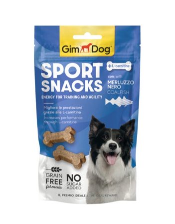 GimDog Sport Snacks con Merluzzo 60g