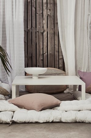 Jotex - Sofabord 100x100 Cm Hvit - ALASSIO - Kjøp Sofabord til uterommet hos Jotex