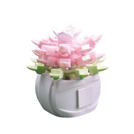 Sakura Krukväxt Byggklossar Dekor Mini Byggstenar Leksak Monterade Leksaker