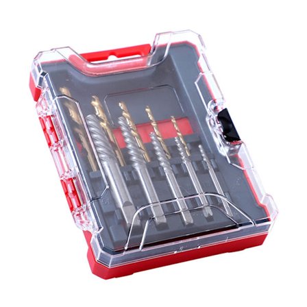 10st HSS Borr 5/16", 1/4in, 3/16", 1/8in, 3/32" DIY Verktyg Slitstark Skruvutdragare HSS Borr