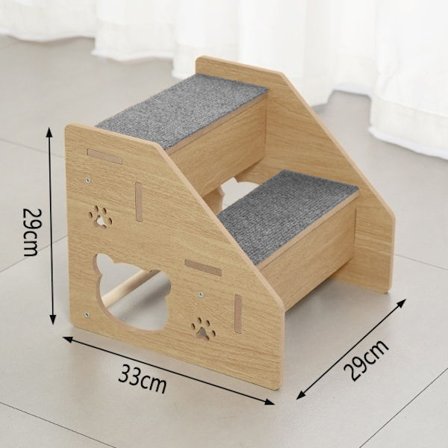 Transportable hunde- og kattetrapper, bløde og komfortable trin, egnet til ældre og små dyr, lette at rengøre og transportere, praktisk tilbehør til 