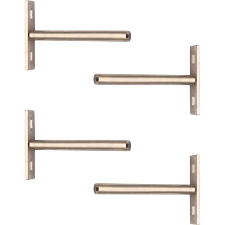 Leijuvat hyllytuet, 4 kpl piilotettuja hyllyn tukia 4 tuuman syvyydellä piilotettu sokea hyllyn tuki DIY-kotiseinähyllylle