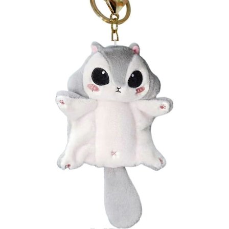 SBSG Söpö Orava Avaimenperä Pehmo Auto Avaimenperä Tyttö Laukku Riipus Syntymäpäivälahja Pojille ja Tytöille 10cm